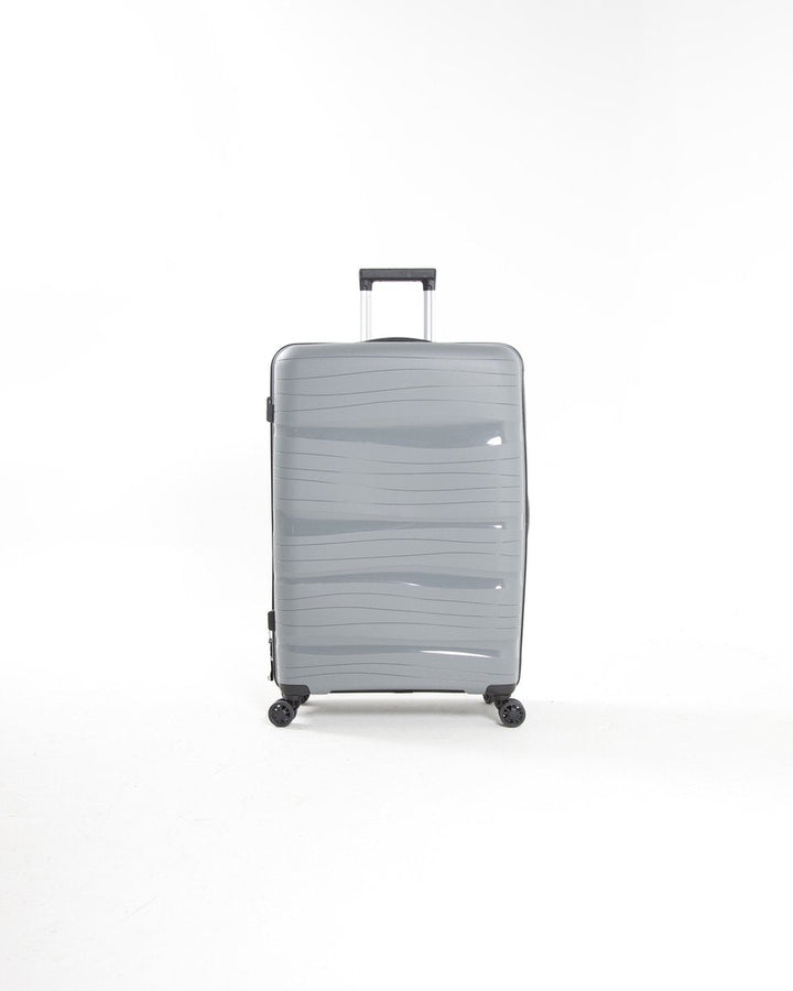 Ergonomische, uitschuifbare handgreep van de lichtgewicht reiskoffer, voor comfortabel reizen met je bagage.