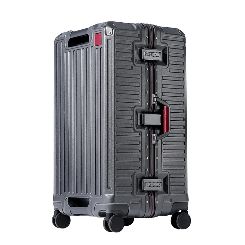 Comfortabele harde koffer met breed handvat en stille spinnerwielen voor stressvrij reizen en vakantie.