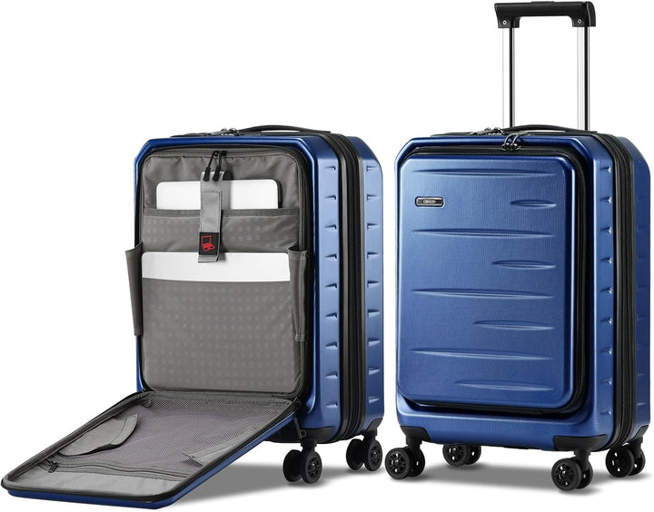 Veelzijdige uitbreidbare koffer met voorklep en TSA-slot, perfect voor korte vakanties en zakenreizen.