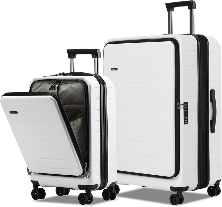Uitbreidbare trolley met harde schil, voorklep en TSA-slot; perfect voor een weekendje weg of zakenreis.