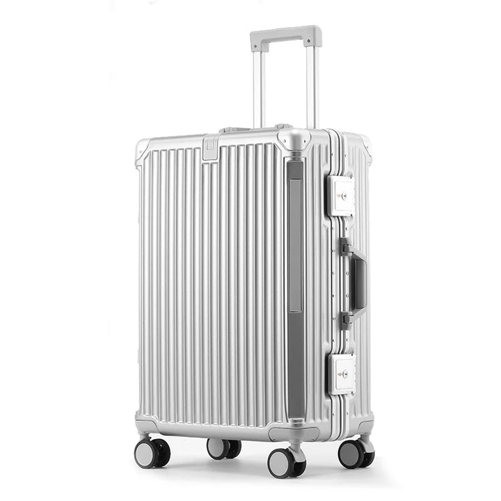 Moderne harde koffer, model Tallinn, met lichtgewicht aluminium frame. Ideaal voor betrouwbare bagage.