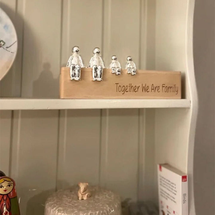 Hars decoratie: eeuwige familiebanden. Een sfeervol beeldje en aandenken.