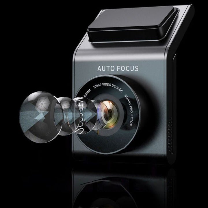 Compacte autocamera in voertuig gemonteerd voor rijveiligheid en eenvoudige installatie van de rijrecorder.