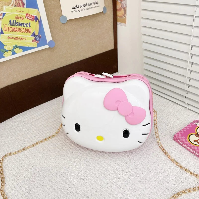 Hello Kitty & Kuromi hardshell kinderkoffer, lichtgewicht en duurzaam voor comfortabele kinderorganizer reizen.