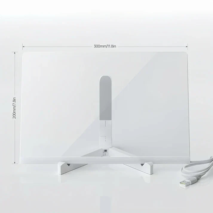 Veelzijdig herbruikbaar LED tekenbord, ideaal als lichtbord, schrijfbord, planbord voor creatieve geesten.