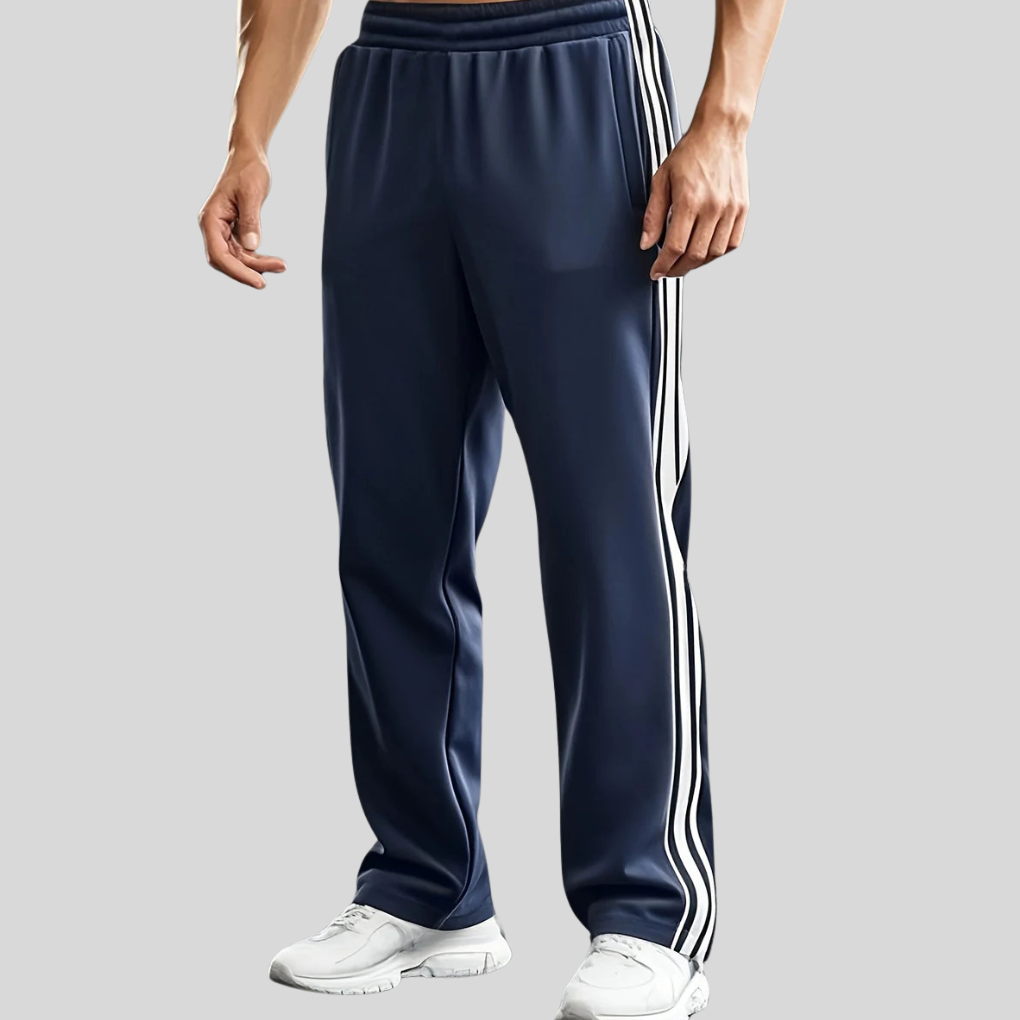 Heren ademende sportbroek met trekkoord, ideaal voor hardlopen, training en gym.
