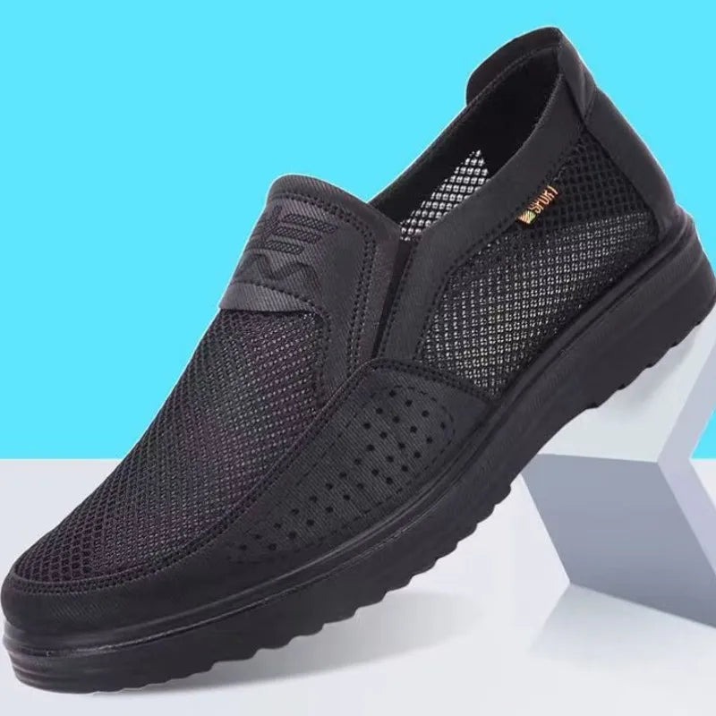 Heren ademende zomerschoenen, lichtgewicht en comfortabel voor dagelijks gebruik.