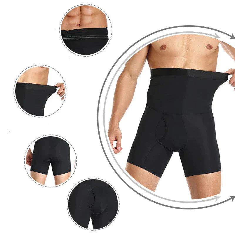 Vittorio heren afslankshorts, effectieve buikcompressie voor een gestroomlijnd silhouet onder kleding.