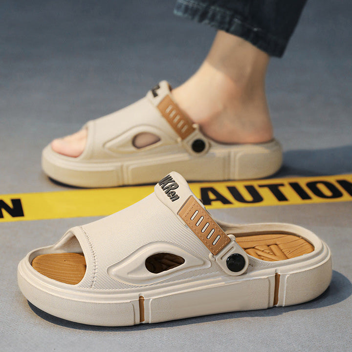 Casual open teen heren strandsandalen Rafael, perfect voor zomerse wandelingen en een stijlvolle strandlook.