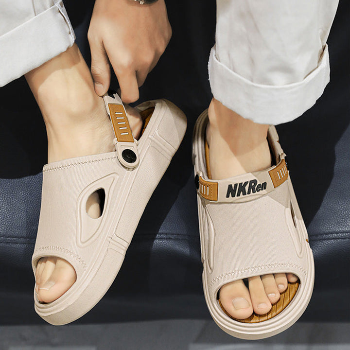 Veelzijdige Rafael heren zwembadsandalen, antislip en lichtgewicht, ideaal voor vakantie en vrije tijd.