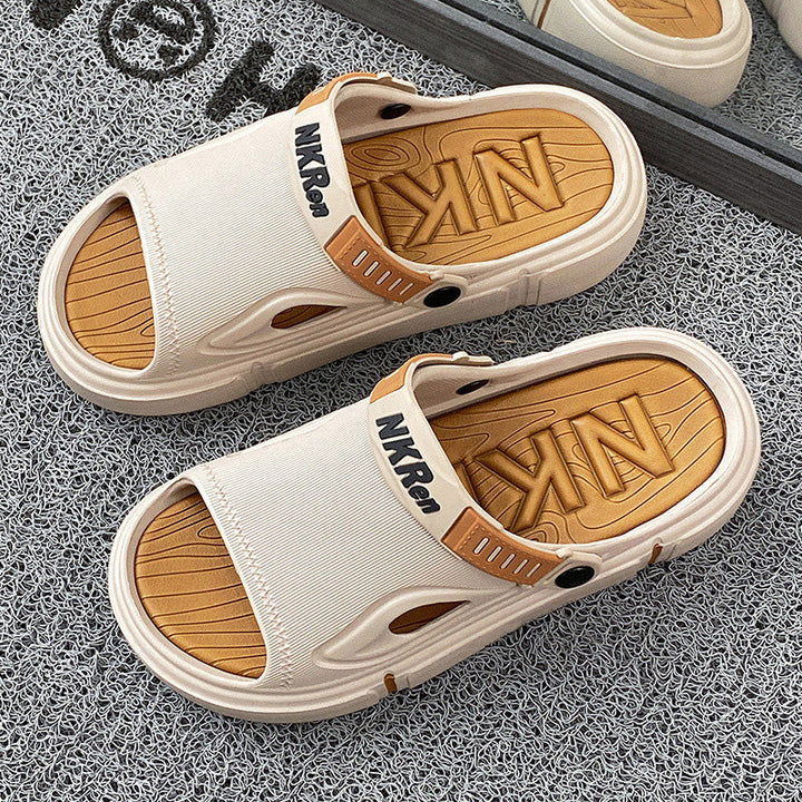 Zomerse heren strandsandalen Rafael, antislip en ademend, essentieel voor warme dagen en strandplezier.
