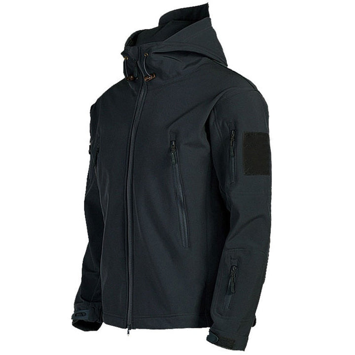 Grijze winddichte army jas voor heren. Waterafstotend najaarsjack, ideaal voor casual gebruik en outdoor.