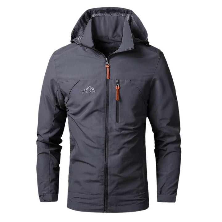 Comfortabele Arvid heren outdoorjas met ademende, waterdichte en winddichte stof, perfect voor reizen.