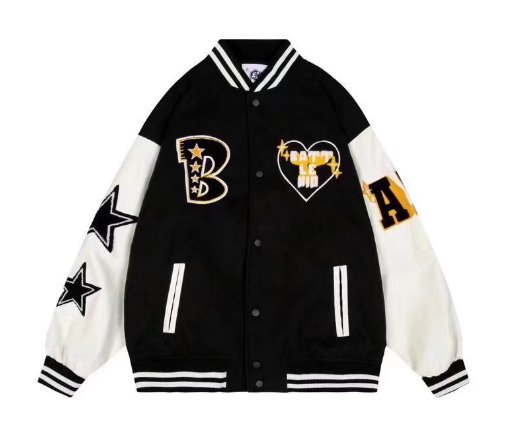 Sportief American Style heren baseballjack, voor een actieve casual look, comfortabel vest.