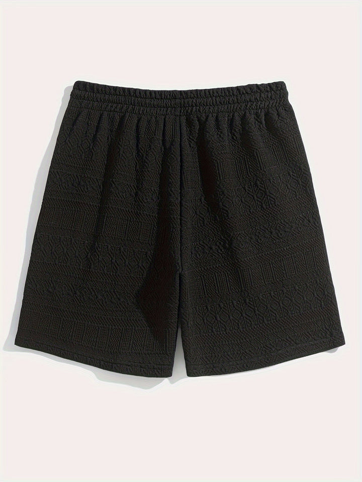 Witte casual heren shorts Finn met trekkoord en elastische tailleband, perfect voor de zomer en dagelijks comfort.