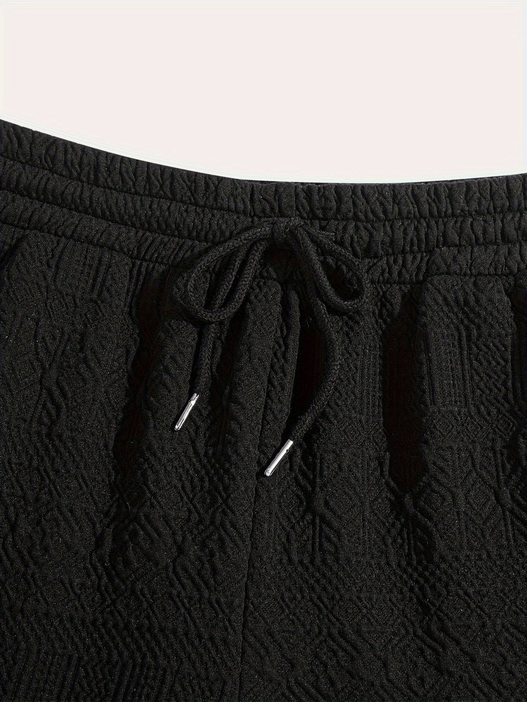 Stijlvolle heren zomer shorts Finn, zwart, comfortabel met trekkoord voor sport, vrije tijd en een basic casual look.