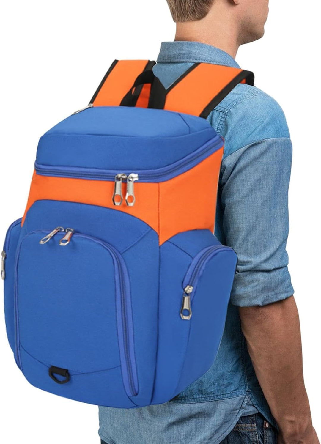 Stijlvolle heren sporttas 30L Draycor, basketbal rugzak met waterdichte bodem en slim design.