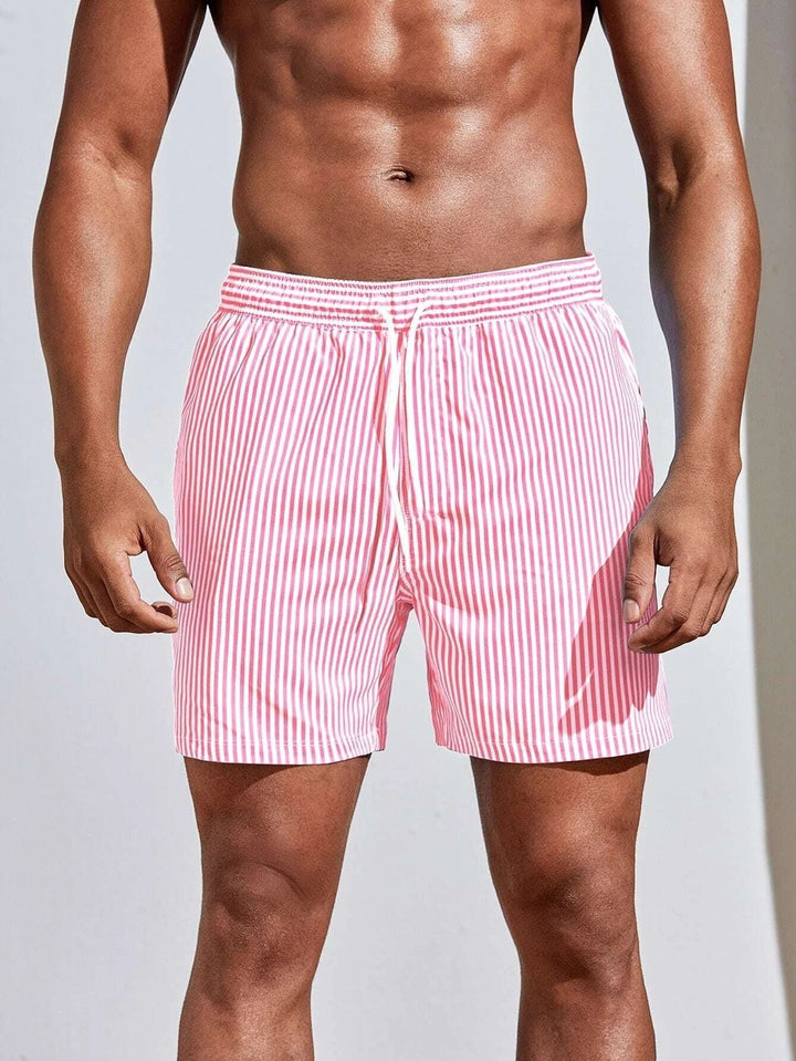Hoge kwaliteit heren boardshort, sneldrogend polyester, comfortabele zwembroek voor zomerse avonturen.