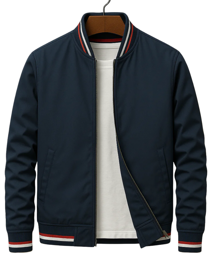 Stijlvol en tijdloos heren bomberjack, een comfortabele jas met ritssluiting voor diverse looks.