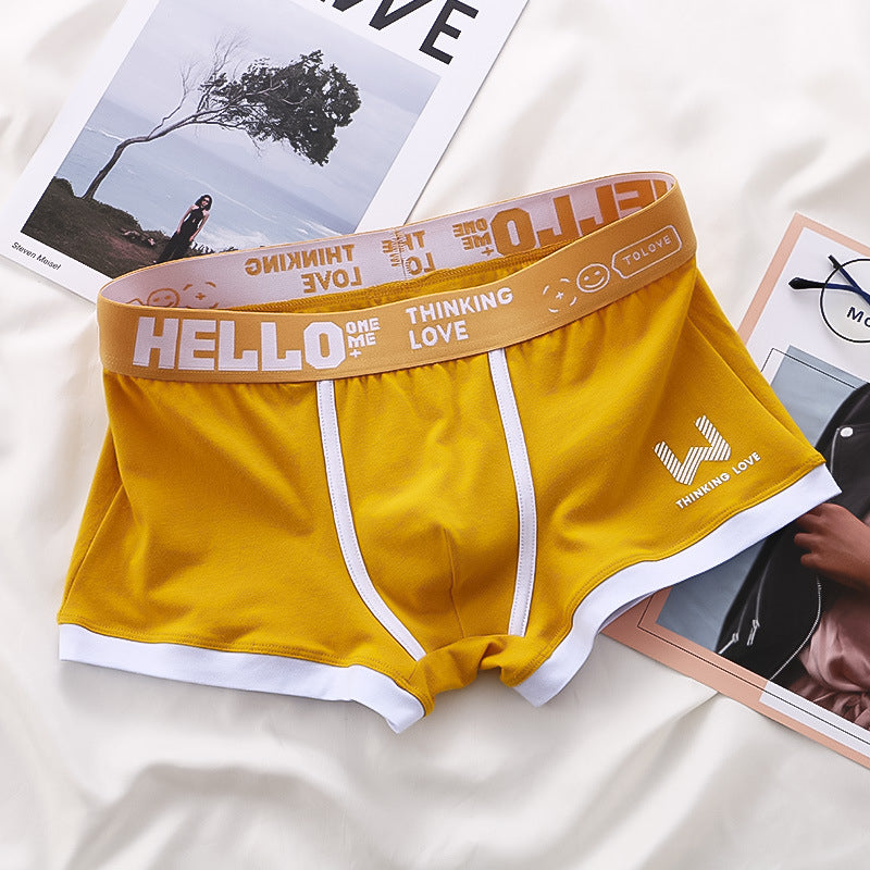Close-up van de zachte, ademende stof van heren boxershorts, voor ultiem comfort en geen irritatie.