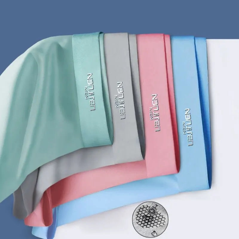 Heren boxershorts set van Ice Silk. Ademend, zacht en comfortabel ondergoed voor ultieme frisheid. Multipack.