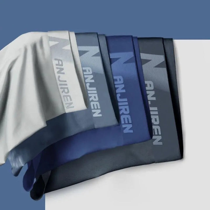 Comfortabele heren boxershorts set. Ademend, zacht en fris Ice Silk ondergoed, ideaal voor de hele dag.