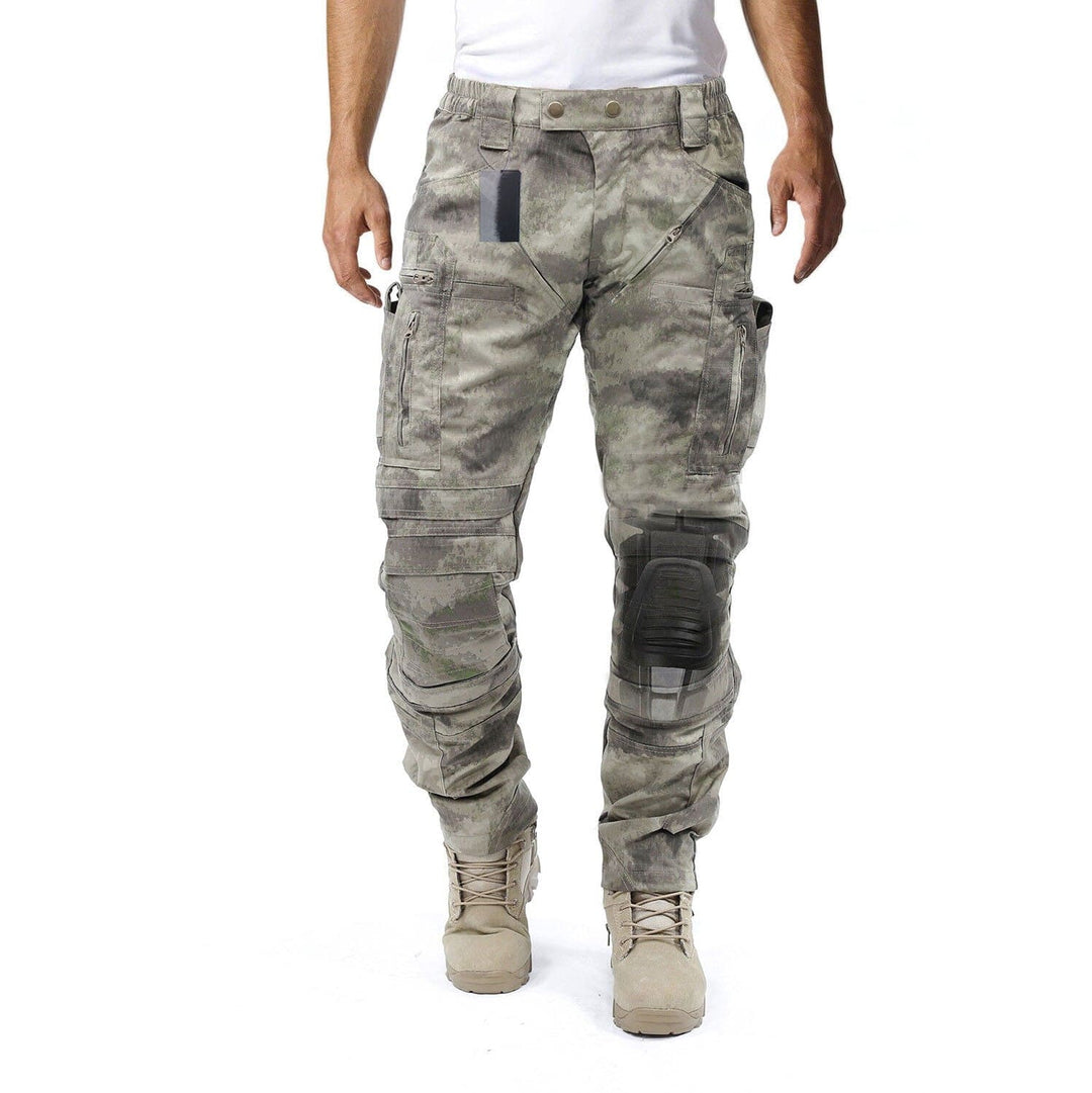 Heren cargo broek met kniebescherming, functioneel en veelzijdig voor werk of outdoor avontuur.