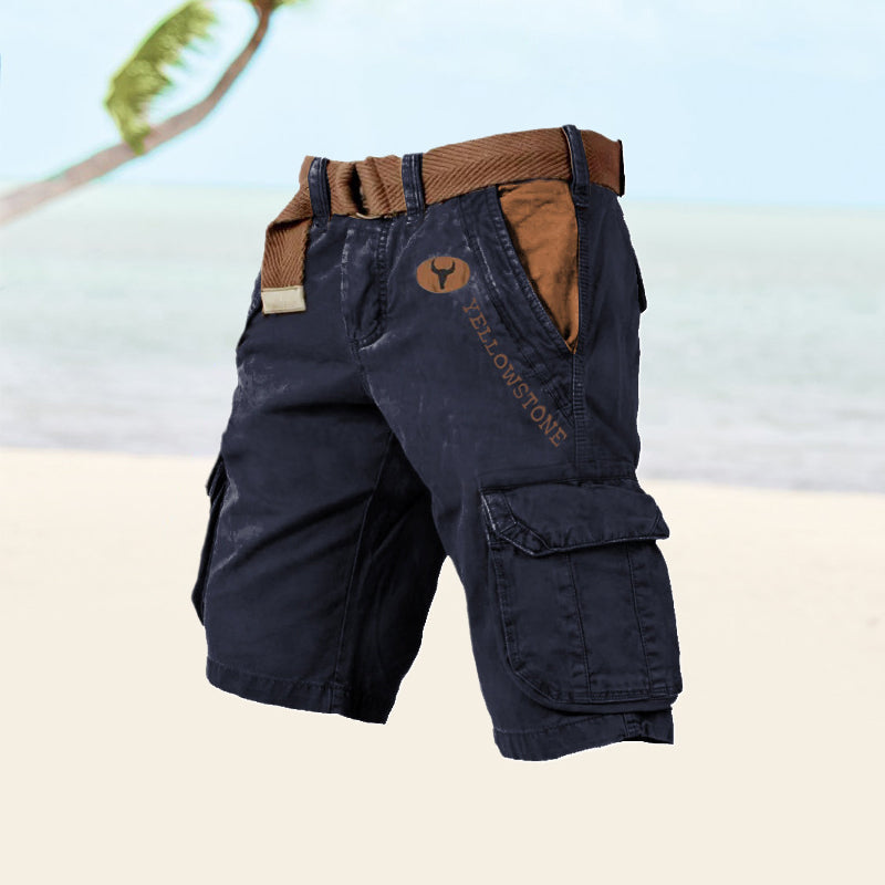 Stijlvolle heren cargo shorts Ethan, veelzijdig te combineren voor casual en zomerse mode.