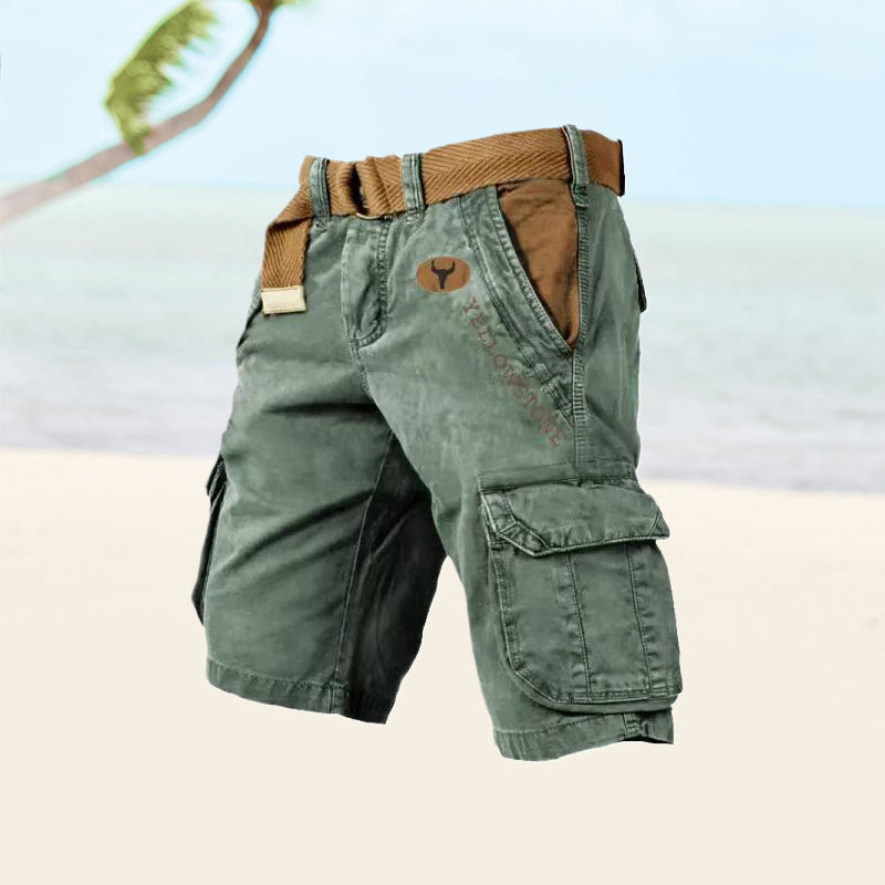 Comfortabele pasvorm van de heren cargo shorts Ethan, ideaal voor dagelijks gebruik en warm weer.