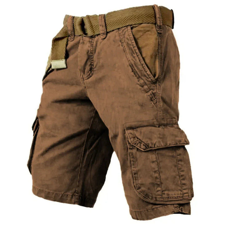 Heren cargo shorts met riem, stijlvol en comfortabel voor een casual zomerlook.