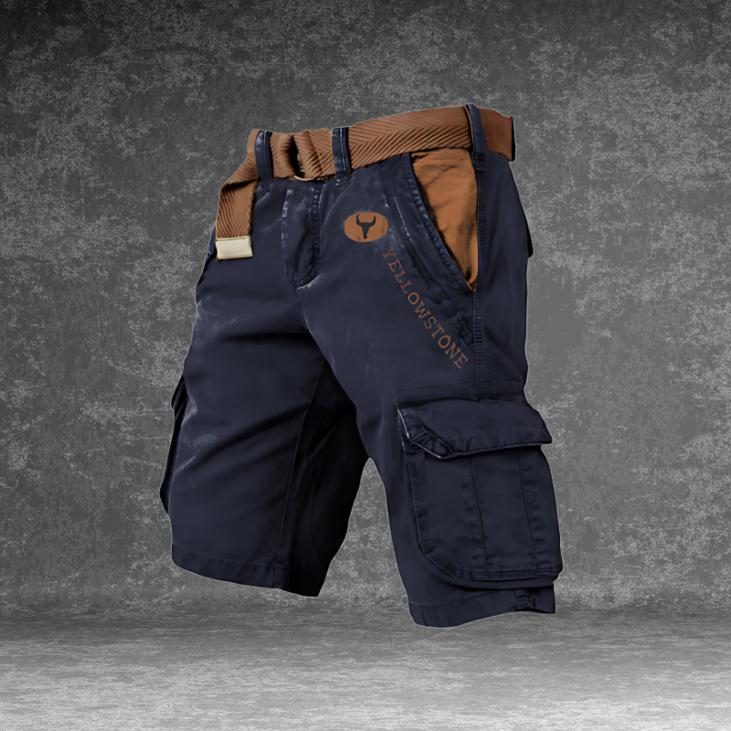 Comfortabele functionele heren cargo shorts, perfect voor zomerse reizen en dagelijks gebruik.