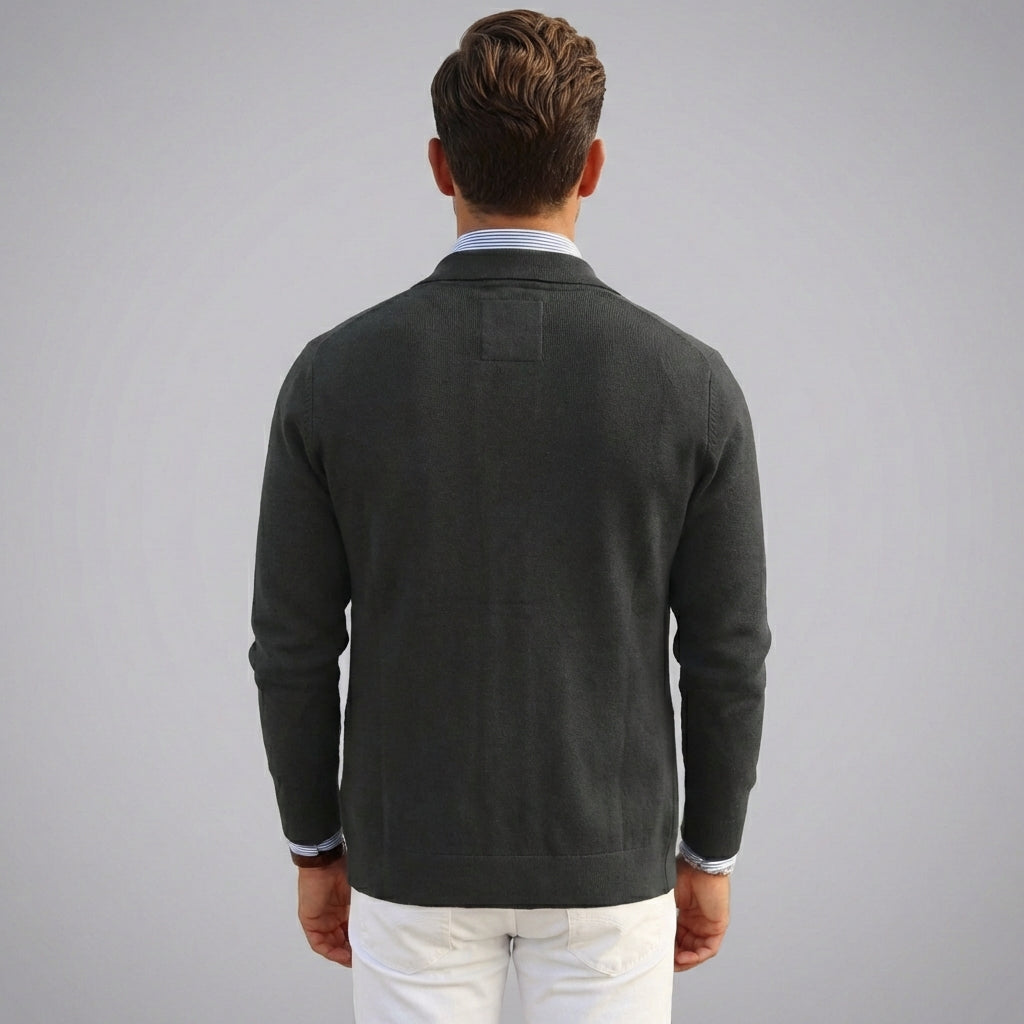 Stijlvolle heren blazer met knoopsluiting en praktische klepzakken. Veelzijdig voor elke man.