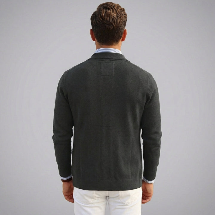 Stijlvolle heren blazer met knoopsluiting en praktische klepzakken. Veelzijdig voor elke man.