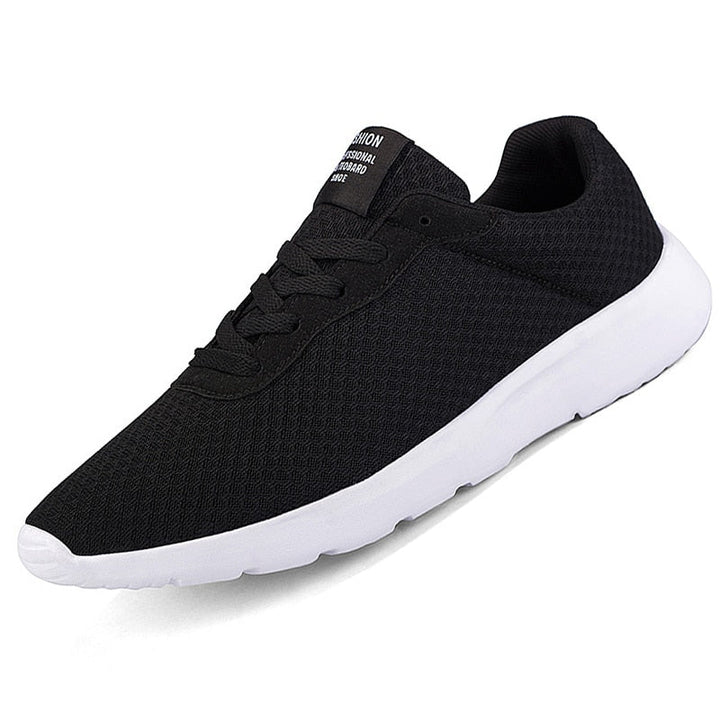 Blauwe heren casual schoenen, ademend en perfect voor een comfortabele herfstlook.