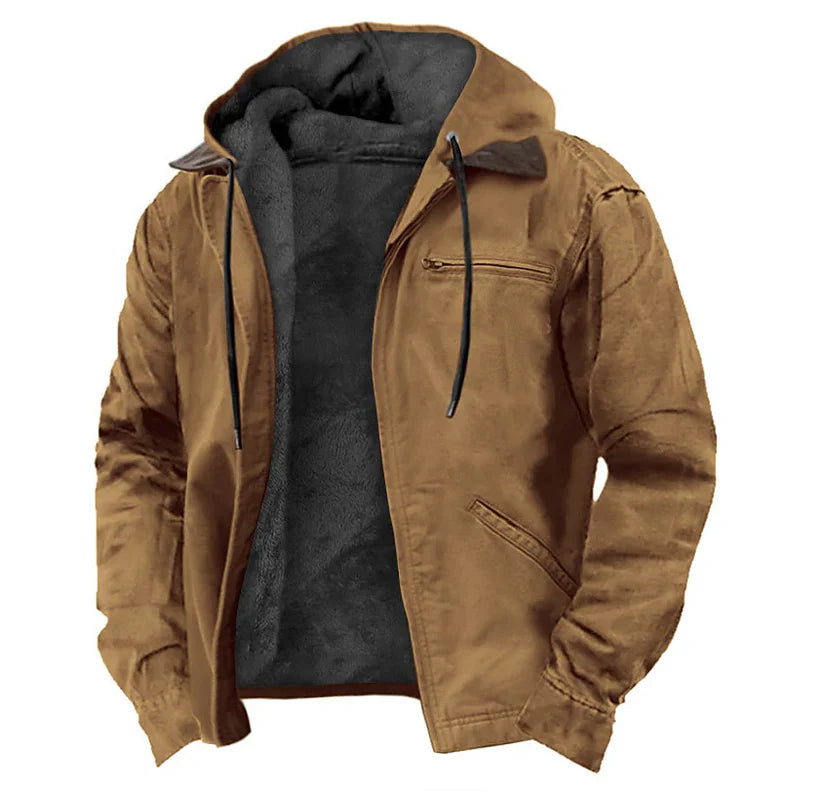 Heren casual jas met capuchon, perfect voor lente & herfst. Comfortabele, stijlvolle bovenkleding voor dagelijks gebruik.