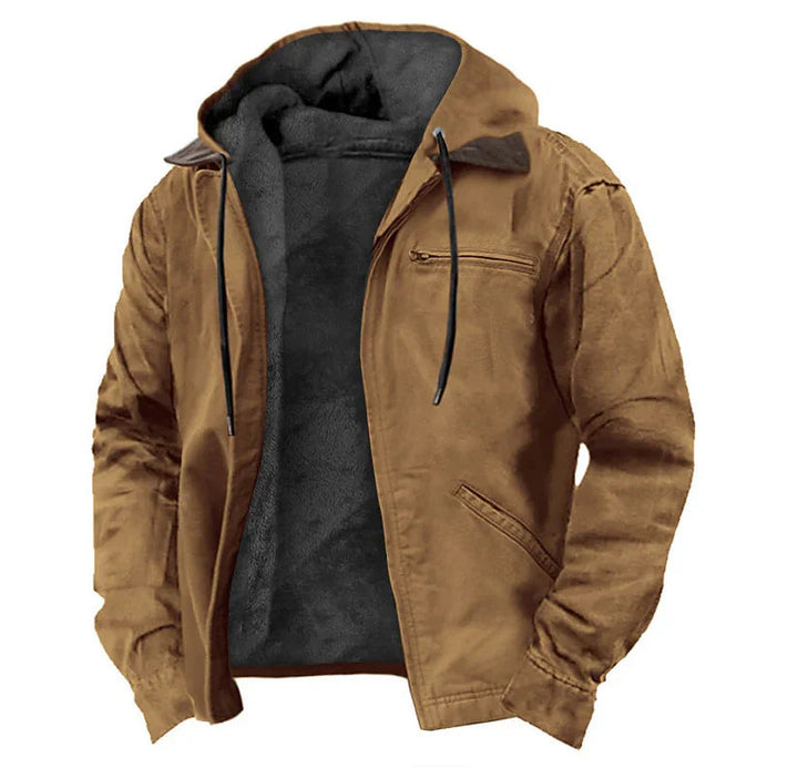 Heren casual jas met capuchon, perfect voor lente & herfst. Comfortabele, stijlvolle bovenkleding voor dagelijks gebruik.