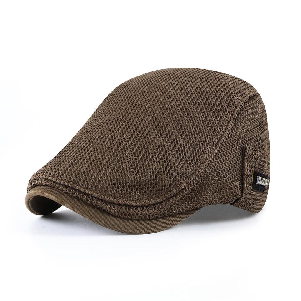 Heren casual katoenen pet in beige, ideaal voor comfort en stijl in lente en zomer. Verstelbaar en ademend.