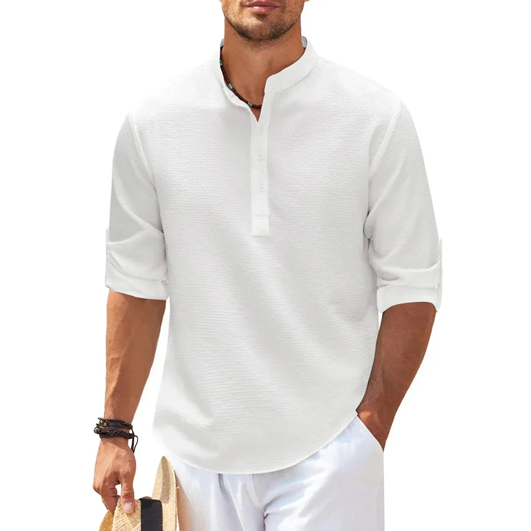 Casual en stijlvol heren overhemd, comfortabel en veelzijdig. Een must-have voor de modieuze man.