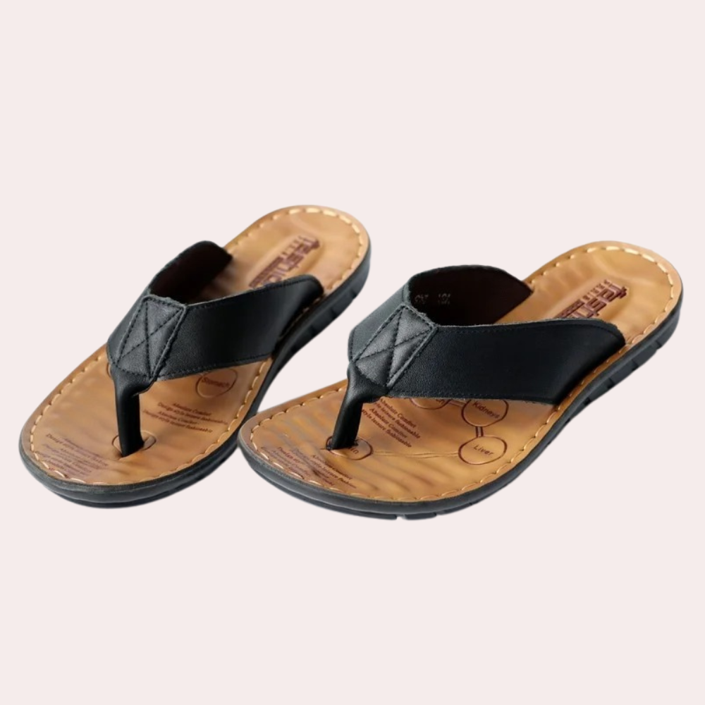 Stijlvolle heren casual slippers in lichtbruin, zwart of bruin; comfortabele zomer schoenen voor elke dag.