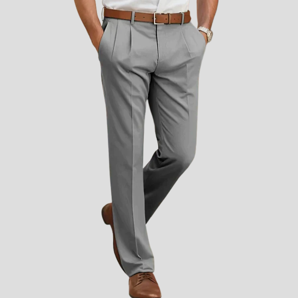 Veelzijdige heren casual zakelijke broek, stijlvol en comfortabel, geschikt voor kantoor en vrije tijd.
