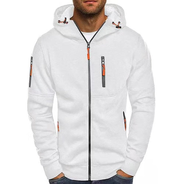 Stijlvolle heren hoodie met capuchon, casual vest voor mannen, perfect voor een moderne look.