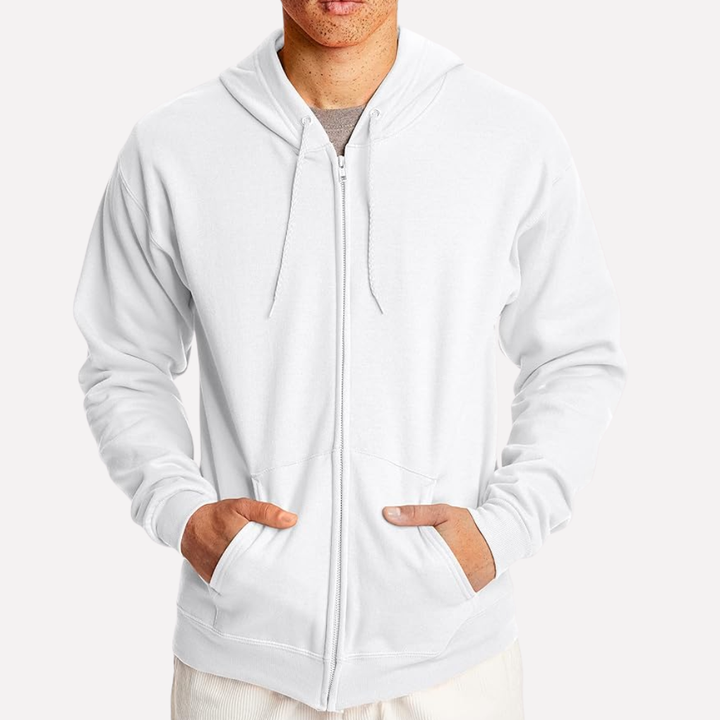 Stijlvolle heren rits hoodie voor comfort en gemak. Zachte, sportieve capuchon hoodie voor heren.