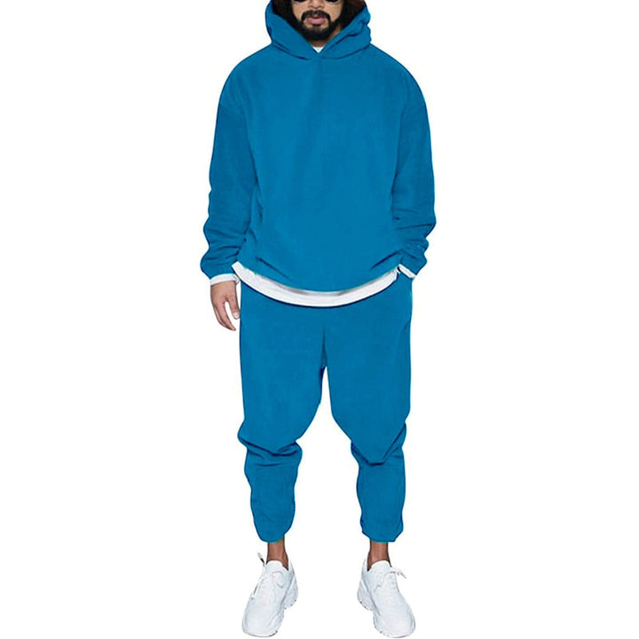 Comfortabele heren jogger broek, onderdeel van sportkledingset, perfect voor casual en sportief gebruik.
