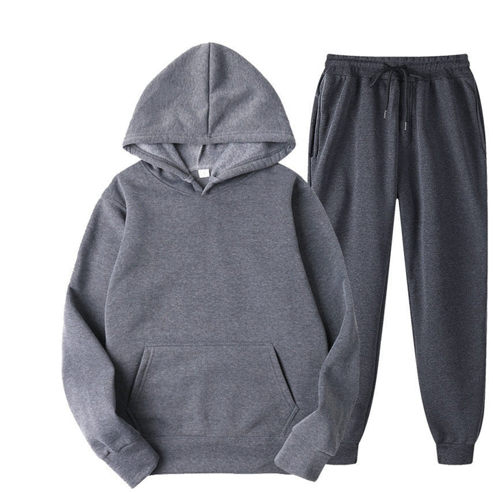 Casual stijlvolle mannenmode jogger outfit set, modern design en comfortabele pasvorm.