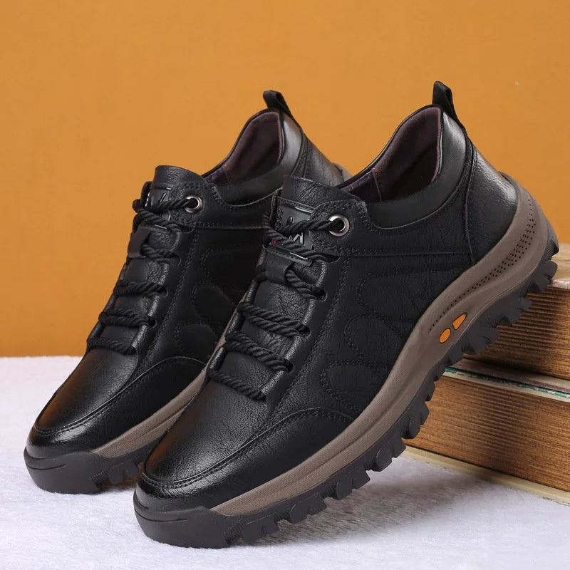 Heren comfortabele orthopedische schoenen, waterdicht en ondersteunend, voor dagelijks gebruik.
