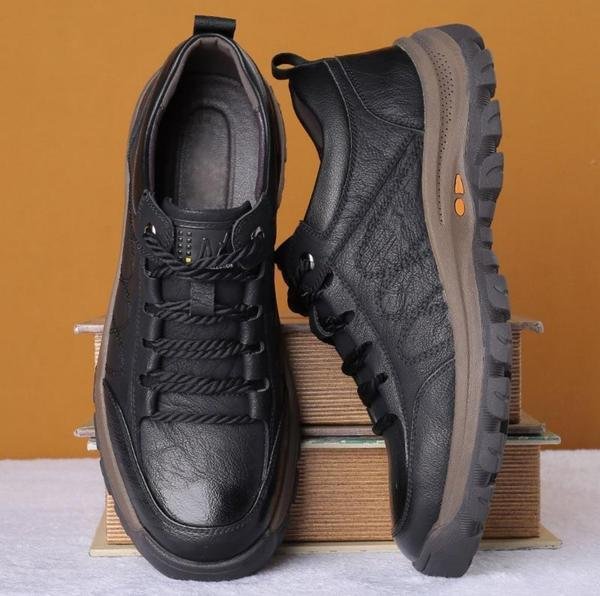 Duurzame orthopedische wandelschoenen voor heren, comfortabel voor casual en dagelijks gebruik.