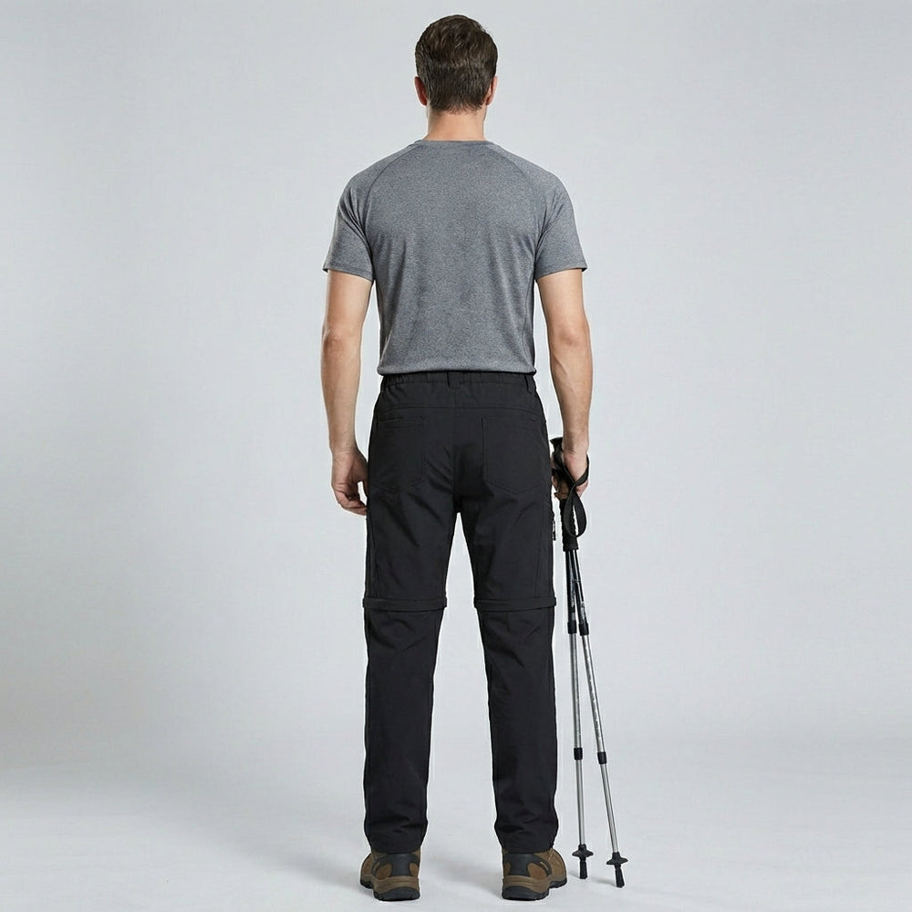 Veelzijdige heren afritsbroek, om te zetten in korte broek. Perfect voor outdoor, wandelen en reizen.