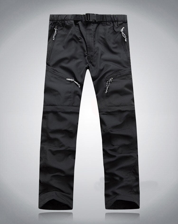 Stoere legergroene heren outdoorbroek, comfortabel en geschikt voor elk avontuur in de natuur.