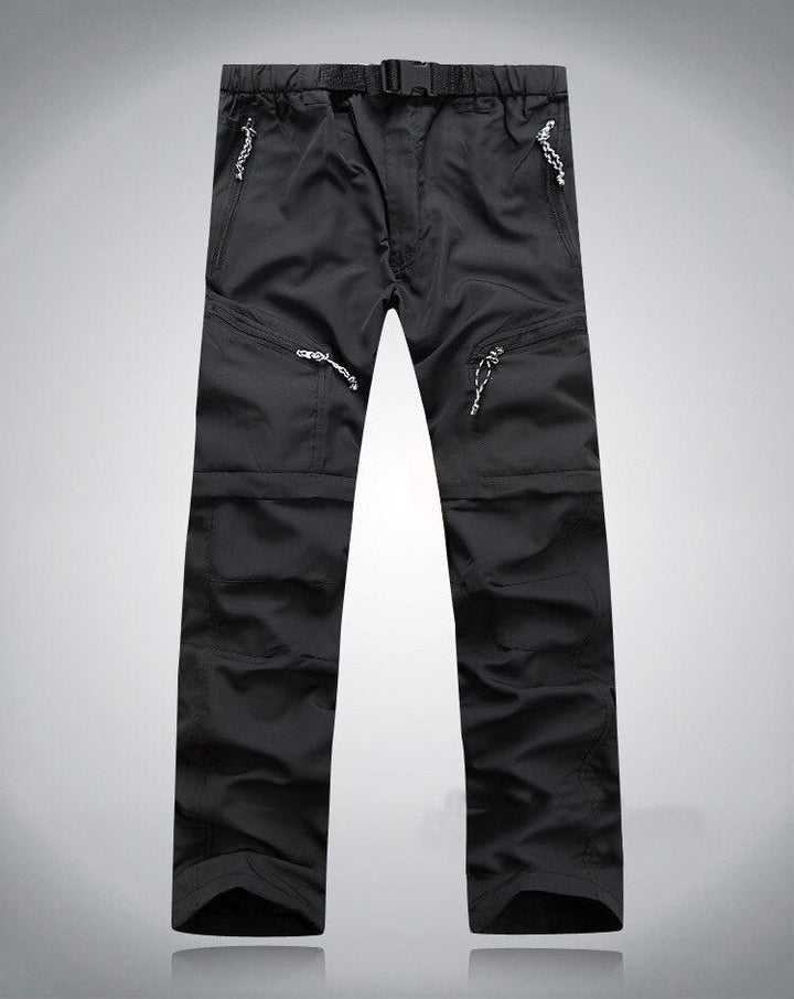 Stoere legergroene heren outdoorbroek, comfortabel en geschikt voor elk avontuur in de natuur.