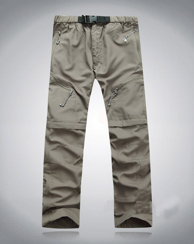 Praktische heren afritsbroek, comfortabel voor outdoor avonturen, wandeltochten en reizen.